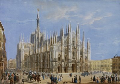 Vue de la cathédrale de Milan - Unbekannt Unbekannt